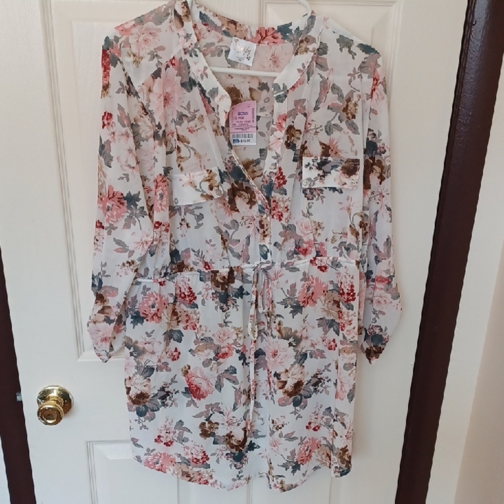 Floral Print Women's Blouse